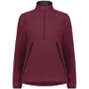 Custom Womens Eco Revive™ Polar Fleece Quarter-Zip Pullover Maroon