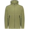 Custom Unisex Eco Revive™ Polar Fleece Hooded Full-Zip Jacket Olive