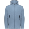 Custom Unisex Eco Revive™ Polar Fleece Hooded Full-Zip Jacket Storm