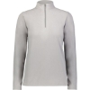Custom Womens Eco Revive™ Micro-Lite Fleece Quarter-Zip Pullover Athletic Grey