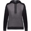 Custom Womens Eco Revive™ Three-Season Triblend Fleece Hooded Sweatshirt Carbon Heather/ Black