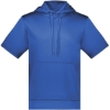 Custom Unisex Fleece Short Sleeve Hooded Pullover Royal