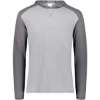Custom Unisex Gameday Vintage Hooded T-Shirt Grey Heather/ Carbon Heather