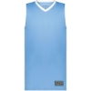 Custom Youth Match-Up Basketball Jersey Columbia Blue/ White