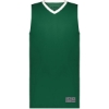 Custom Youth Match-Up Basketball Jersey Dark Green/ White