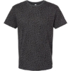 Custom Unisex Fine Jersey Tee Black Leopard