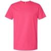 Custom Unisex Fine Jersey Tee Hot Pink