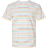 Custom Unisex Fine Jersey Tee Rainbow Stripe
