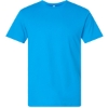 Custom Unisex Fine Jersey Tee Turquoise