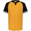 Custom Youth Cutter Henley Jersey Gold/ Black