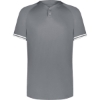 Custom Youth Cutter Henley Jersey Graphite/ White
