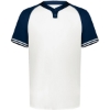 Custom Youth Cutter Henley Jersey White/ Navy