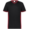 Custom Mens Cutter V-Neck Jersey Black/ Scarlet