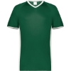 Custom Mens Cutter V-Neck Jersey Dark Green/ White