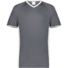 Custom Mens Cutter V-Neck Jersey Graphite/ White