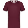 Custom Mens Cutter V-Neck Jersey Maroon/ White