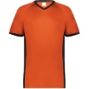 Custom Mens Cutter V-Neck Jersey Orange/ Black