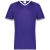 Custom Mens Cutter V-Neck Jersey Purple/ White