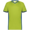 Custom Youth Cutter V-Neck Jersey Lime/ Royal