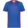 Custom Youth Cutter V-Neck Jersey Royal/ Scarlet