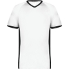 Custom Youth Cutter V-Neck Jersey White/ Black