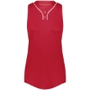 Custom Womens Cutter Jersey Scarlet/ White