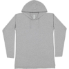 Custom Unisex Fine Jersey Hooded Long Sleeve Raglan T-Shirt Heather