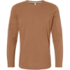 Custom Unisex Fine Jersey Long Sleeve Tee Coyote Brown