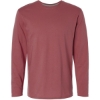 Custom Unisex Fine Jersey Long Sleeve Tee Rouge