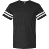 Custom Unisex Football Fine Jersey Tee Vintage Smoke/ White