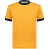 Custom Unisex 50/50 Ringer T-Shirt Gold/ Navy