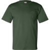 Custom Unisex USA-Made Pocket T-Shirt Forest Green