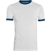 Custom Youth Ringer T-Shirt White/ Navy
