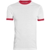 Custom Youth Ringer T-Shirt White/ Red