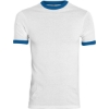 Custom Youth Ringer T-Shirt White/ Royal