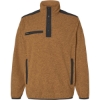 Custom Mens Ranger Melange Fleece Pullover Saddle