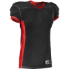 Custom Youth Football Jersey Black/ Red