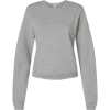 Custom Womens Sponge Fleece Crewneck Sweatshirt Athletic Heather