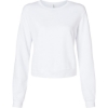 Custom Womens Sponge Fleece Crewneck Sweatshirt White