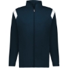 Custom Mens On The Rise Outercore Warm-up Jacket Navy/ White