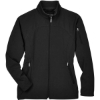 Custom Womens 3-Layer Fleece Performance Soft Shell Jacket Black