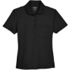 Custom Womens Origin Performance Piqué Polo with Pocket Black