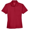 Custom Womens Origin Performance Piqué Polo with Pocket Classic Red
