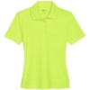 Custom Womens Origin Performance Piqué Polo with Pocket Safety Yellow