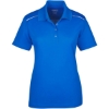 Custom Womens Radiant Performance Piqué Polo with Reflective Piping True Royal