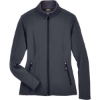 Custom Womens Cruise Two-Layer Fleece Bonded Soft Shell Jacket Carbon