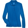Custom Womens Pinnacle Performance Long Sleeve Piqué Polo True Royal