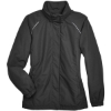 Custom Womens Profile Fleece-Lined All-Season Jacket Black