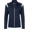 Custom Womens On The Rise Outercore Warm-Up Jacket Navy/ White
