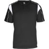 Custom Mens B-Core Pro Placket Jersey Black/ White